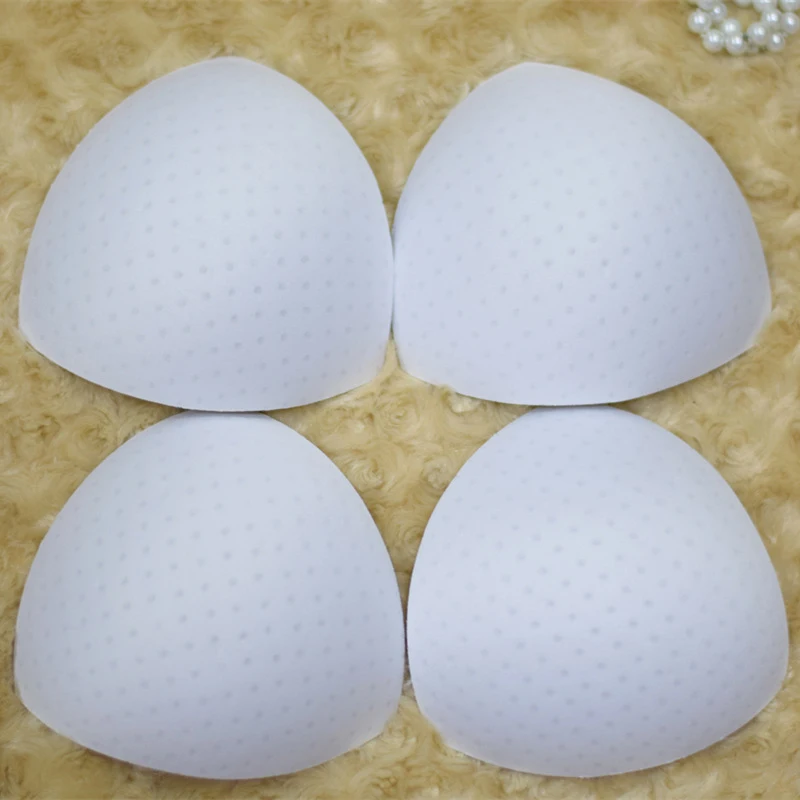 

2/3/4Pair Triangle Cups Bikini Swimsuit Padding Removeable Bra Pad Push Up Insert Sponge Pads Enhancer Bra Accessories