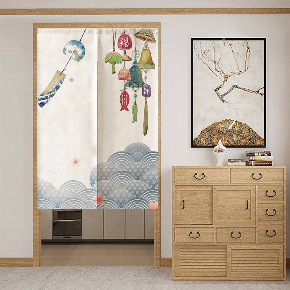 

Japanese Door Curtain Kitchen Restaurant Sushi Shop Noren Doorway Entrance Partition Decortaion Hanging Fengshui Curtains