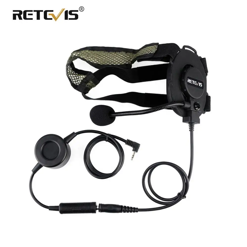 Тактическая гарнитура Retevis EH060K 2 4 армейская с PTT для страйкбольной игры