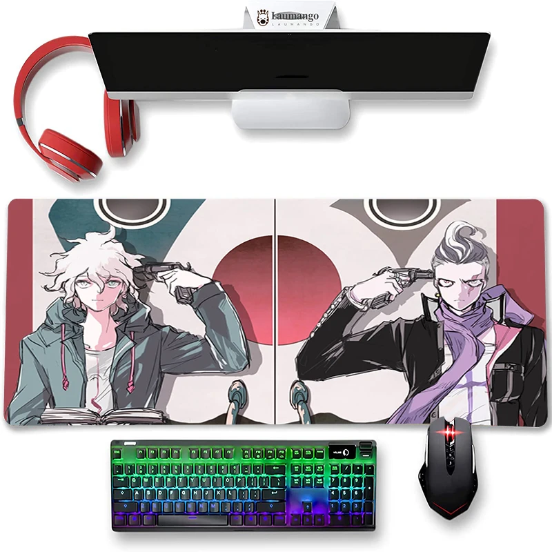 

Cute Danganronpa Mouse Pads 400x900 Large Keyboard Deskmat PC Gamer Cabinet Gaming Mause Table Mat Hot Anime Computer Mausepad