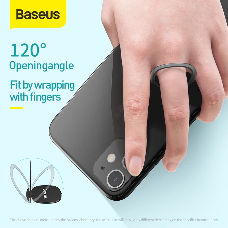 baseus ultra slim 2 1mm phone finger ring holder universal desktop bracket for iphone samsang for magnetic car phone holder free global shipping