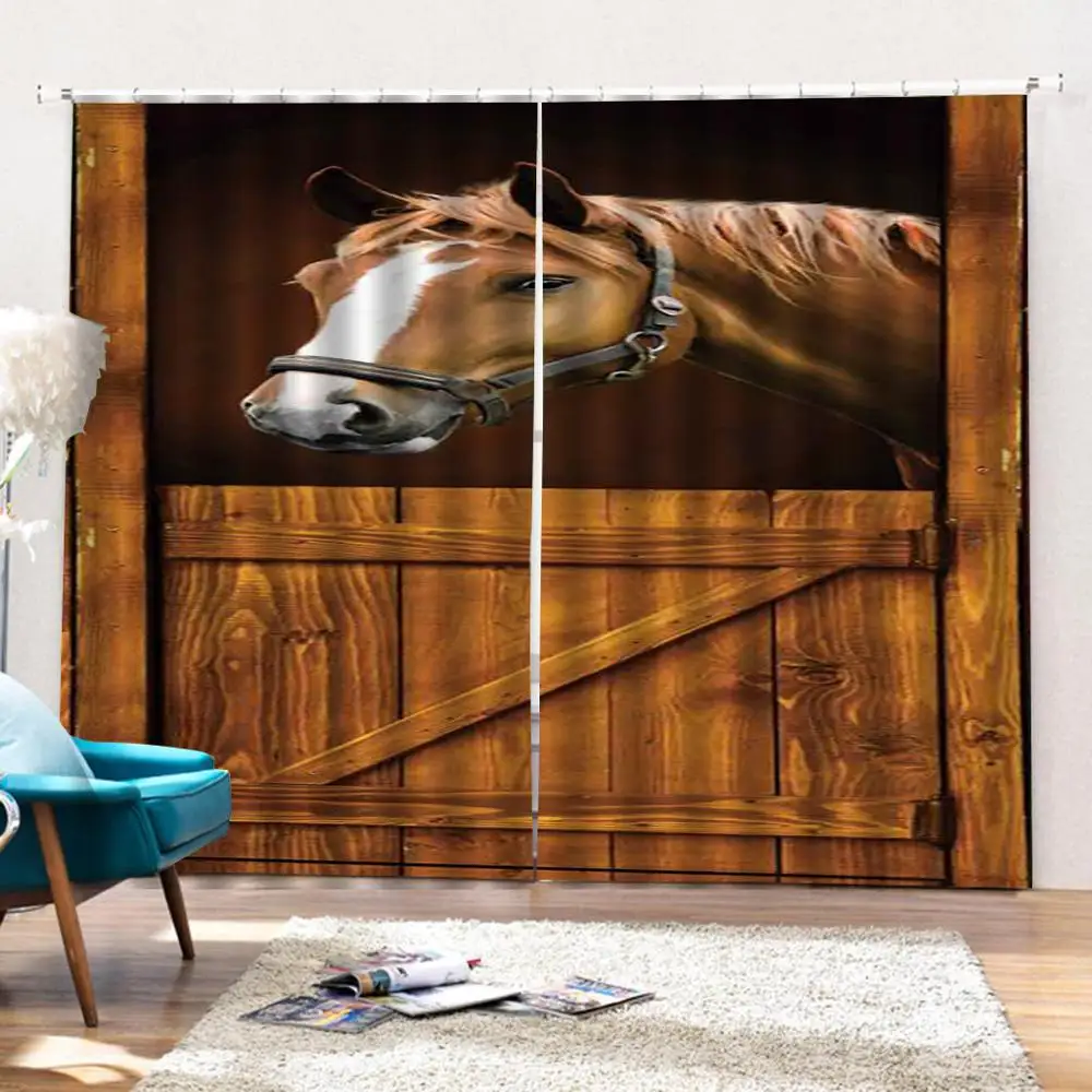 Китайский стиль Эскиз Рисование дерево дом занавески Роскошные Заказные