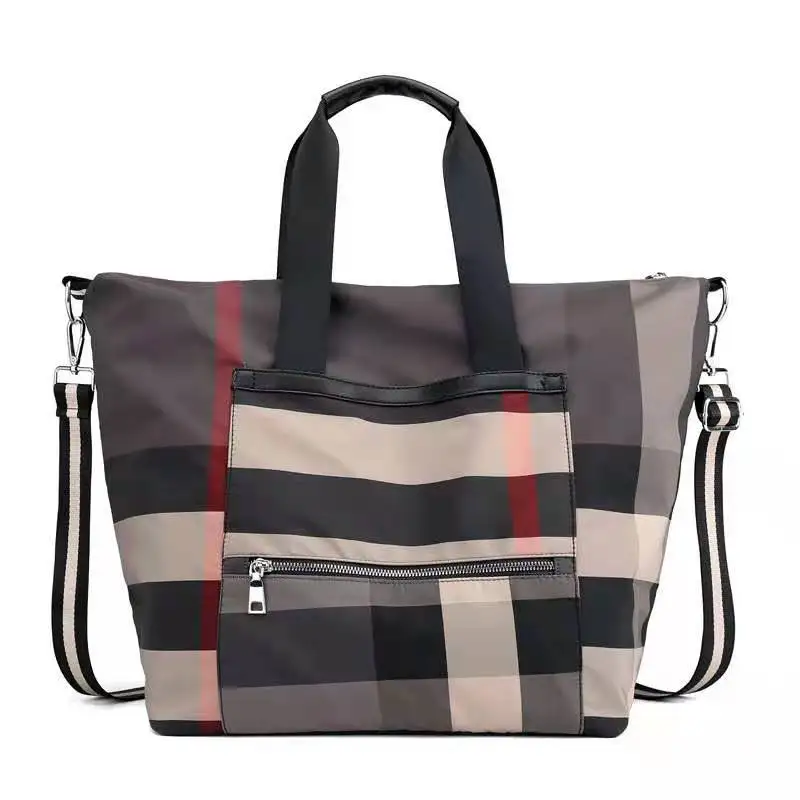 

fashion Canvas Stripe Handbag Women 2021 Trendy Shoulder Bag Large Capacity Top-Handle Bag Travel Lady Shopping Pouch