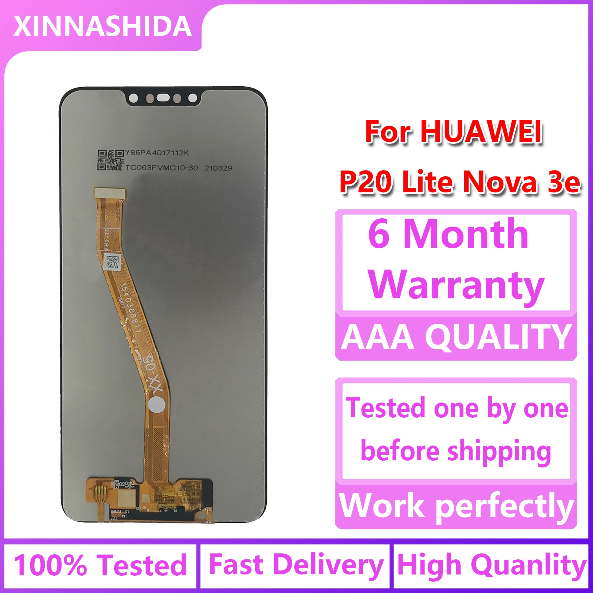 Для HUAWEI P20 Lite ЖК дисплей с корпусом для Nova 3e сенсорный экран Pantalla ANE LX1 LX3