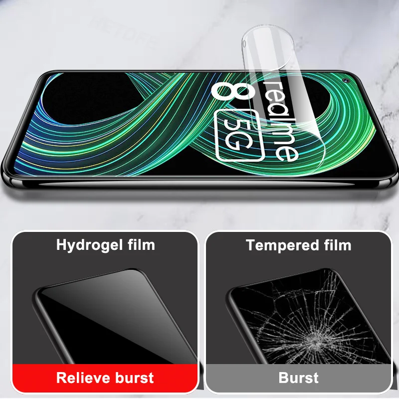 Гидрогелевая пленка для Realme 8 7 6 5 X50 Pro 7i защитная экрана GT Neo 6i 6S 5i фотопленка с