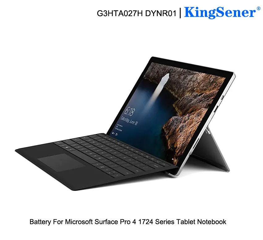 KingSener G3HTA027H DYNR01 Аккумулятор для ноутбука microsoft Surface Pro 4 1724 12," Tablet 7,5 V 38,2 WH/5087 mAh