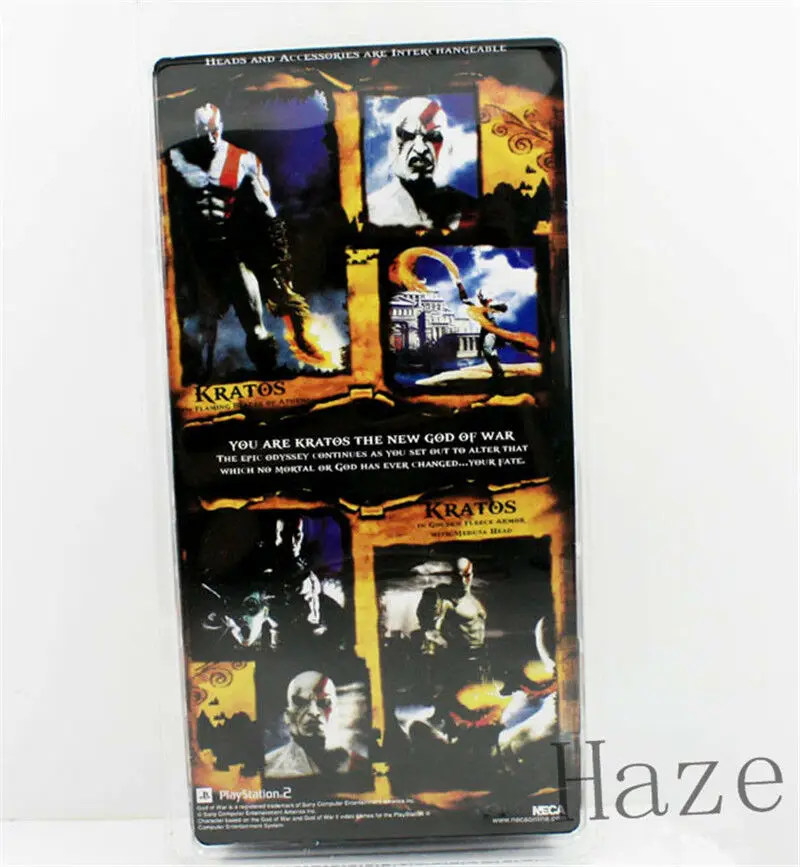 Горячая аниме бог войны 2 KratosFlame 7 &quotПВХ Фигурка Статуя подвижная модель игрушки