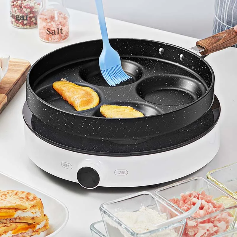 

Fried egg burger machine porous non-stick pan small egg dumpling pan home breakfast mini fried dumpling pan fried egg artifact m
