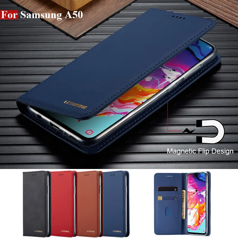 Чехол A50 для samsung A50 чехол флип-чехол для телефона Магнитный на samsung Galaxy A50 Чехол кожаный винтажный КОШЕЛЕК КРЫШКА Hoesje A50