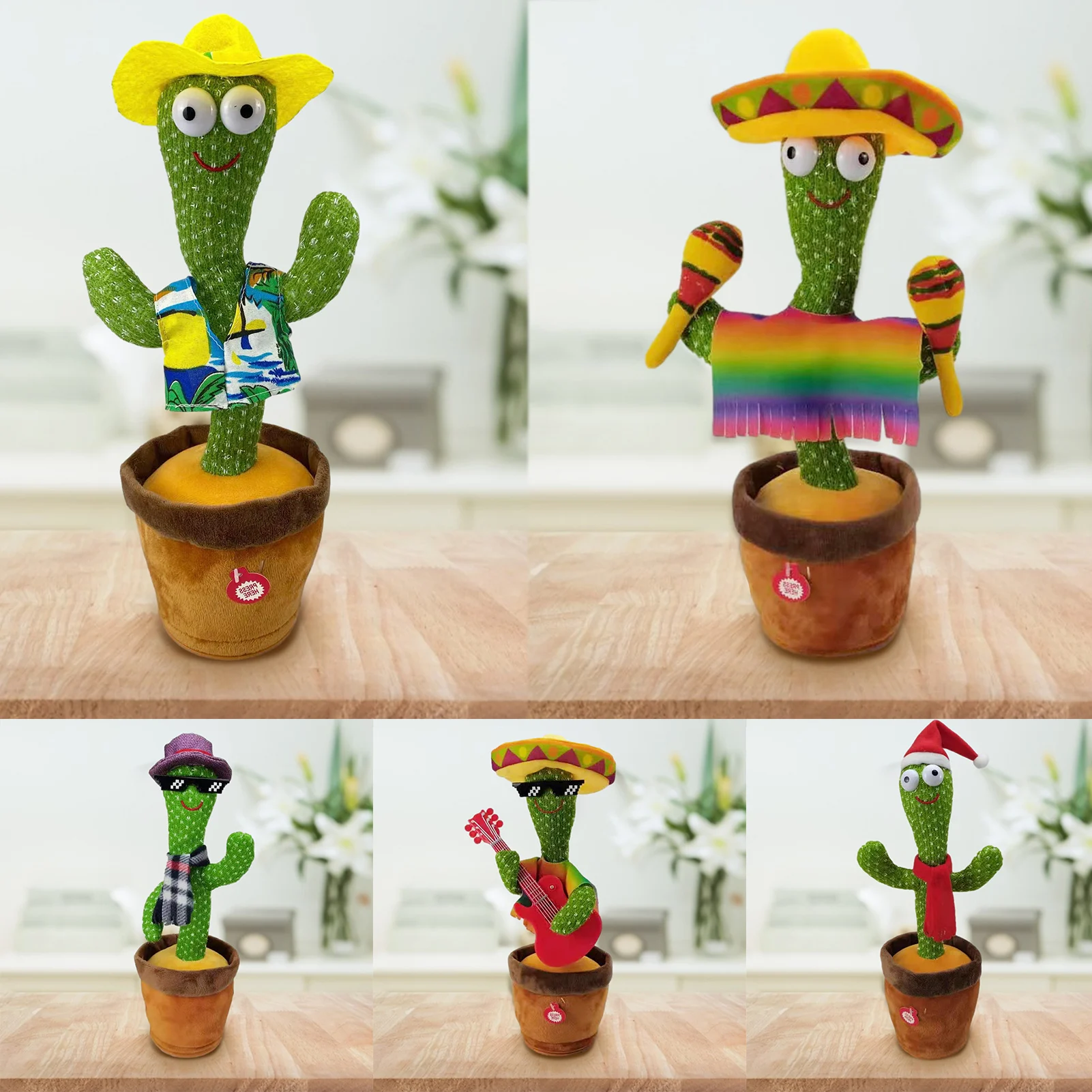 

Electronic Shake Dancing Toy With The Song Plush Cute Dancing Cactus Cactus Plush Toys Dancing Singing Reduce Stress Cactus Toy