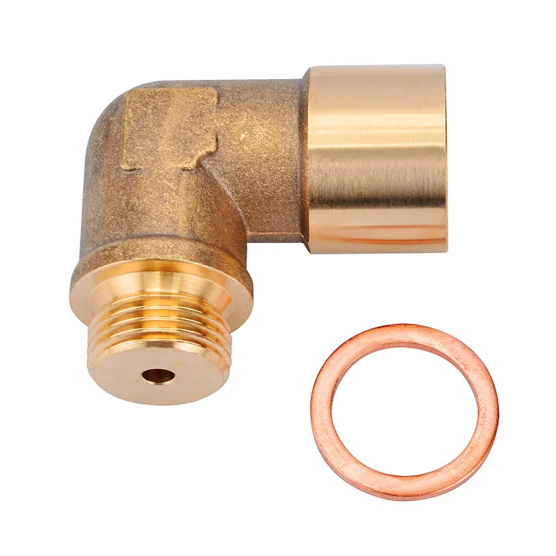 Evil Energy 90 Degree M18x1.5 O2 Lambda Sensor Oxygen Extender Spacer For Decat Hydrogen Brass Engine Parts | Автомобили и