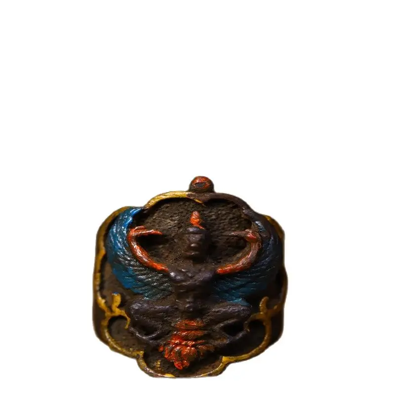 

Early collection Nepal copper tire pure hand painted ring early Collection 9