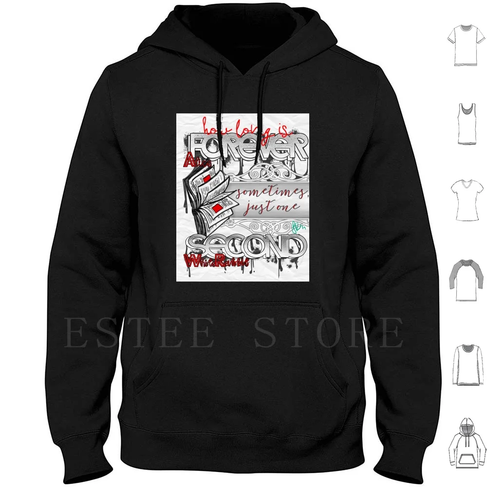 

Forever Hoodies Long Sleeve Classic Alice In Alice Typography Quotes