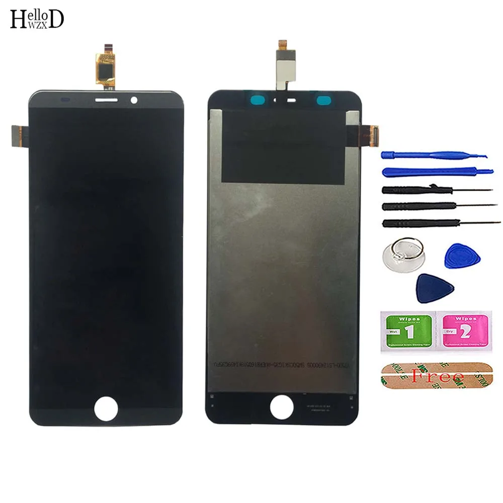 

5.0'' Mobile Phone LCD Display For Intex aqua view Digitizer Panel Front Glass LCD Display + Touch Screen Tools 3M Glue