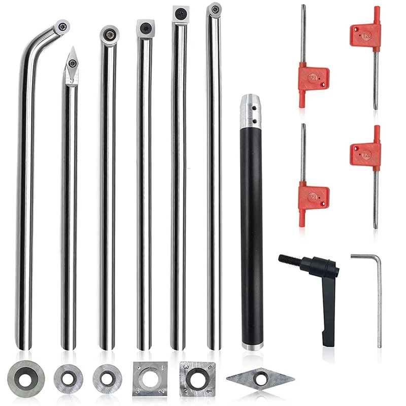 

Wood Turning Tool Set Carbide Tipped Lathe Tools Finisher/Carbide Lathe Tools for Wood,Carbide Woodturning Tools