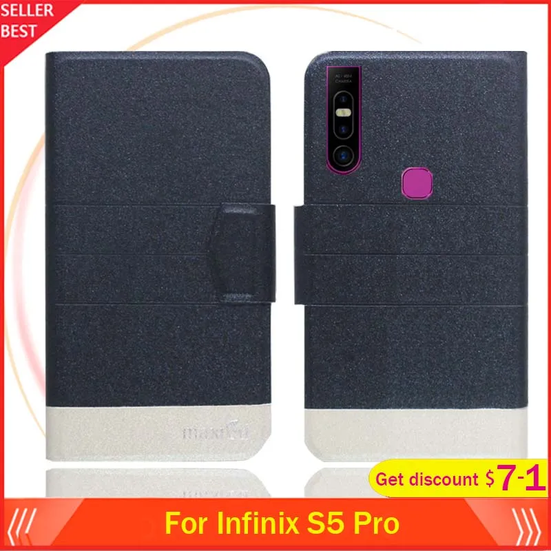5 цветов Лидер продаж! Чехол-книжка Infinix S5 Pro ультратонкий кожаный 6 53 дюйма |
