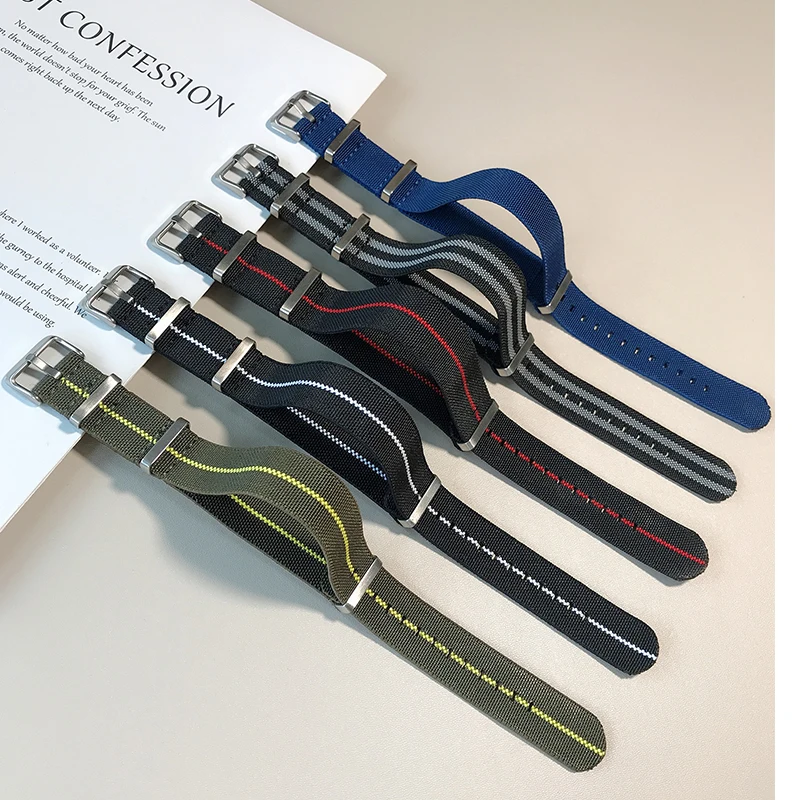 nato strap watch band 20mm 22mm for Samsung Galaxy Watches Strap Sport Watch Band for Amazfit Huami Watch Nylon Watch Replacemen