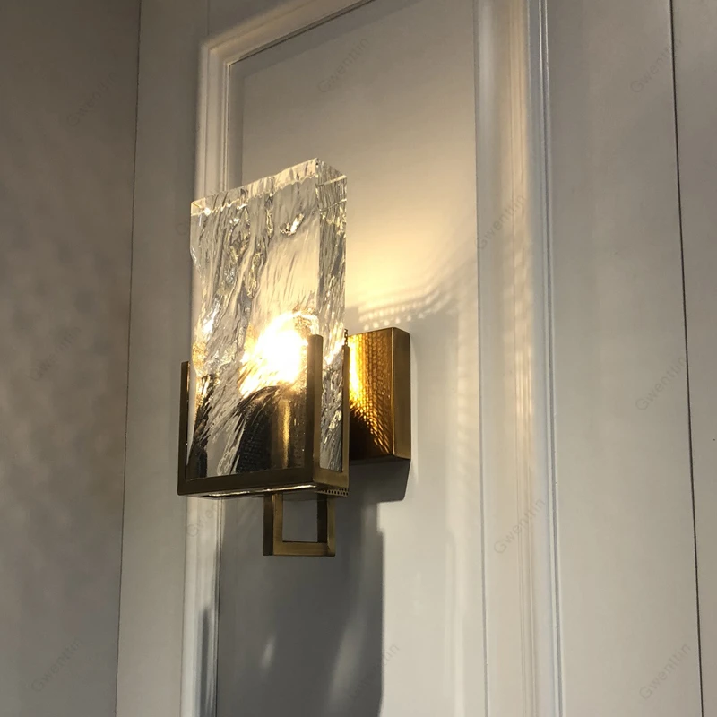 Роскошное прозрачное Кристальное настенное освещение Современные светодиоды