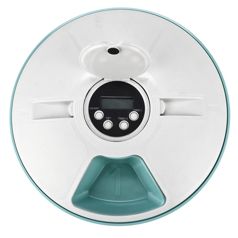 

Automatic Pet Feeder Timing 6 Meals Electric Dry Food Dispenser Pet Supplies Cat Dog 24 Hours Timer Timed Auto Feeder