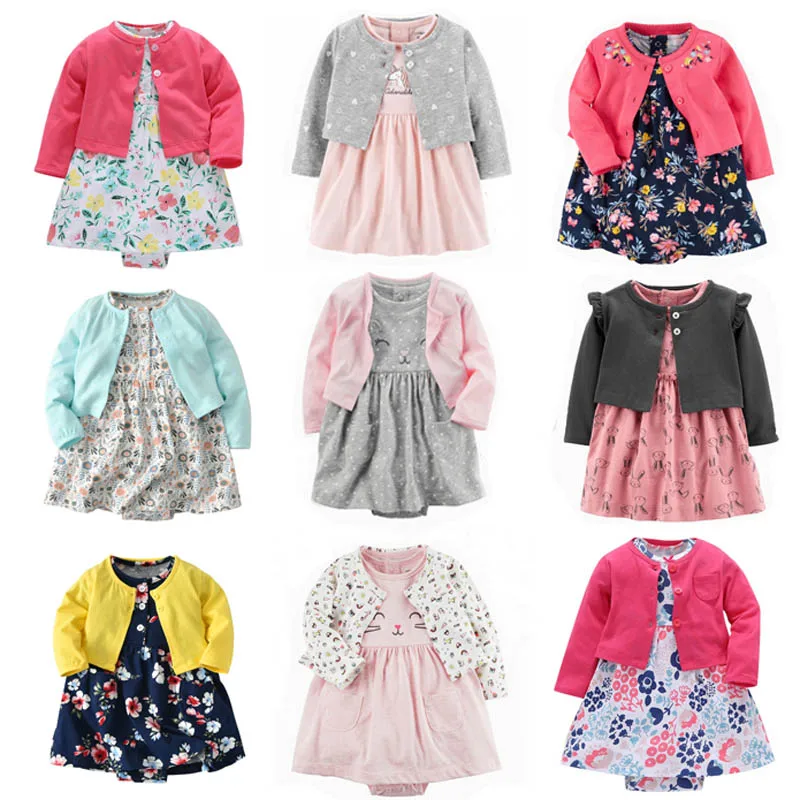 Комбинезон для новорожденных девочек комбинезон из 100% хлопка с милыми животными