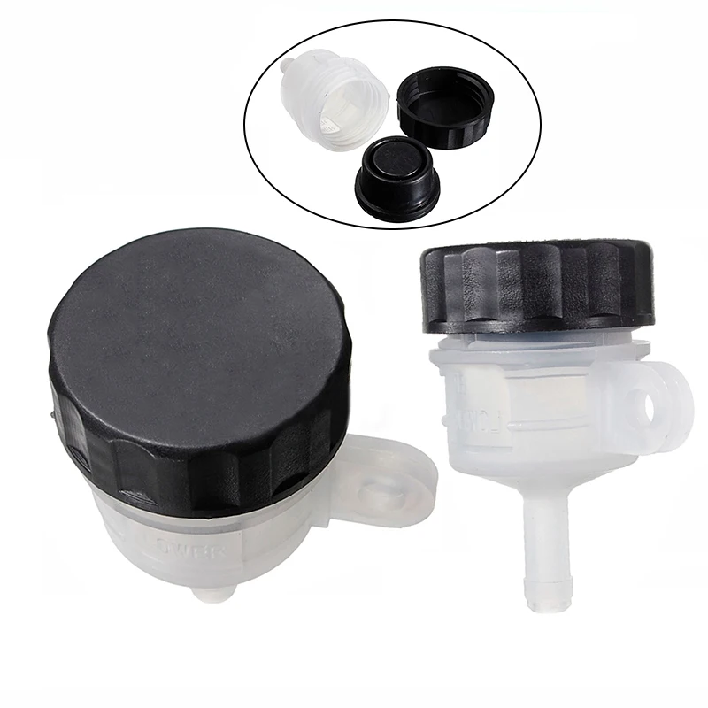 

ABS Cylinder Oil Cup Spare Tank Attachment Bottle Container Fluid Fuel Gas Motorcycle