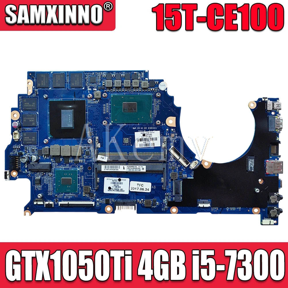 

SAMXINNO 100% Новинка для For HP 15-CE 15T-CE материнская плата 929480-601 GTX1050Ti 4 Гб i5-7300 DAG3AAMBA0 полностью протестирована