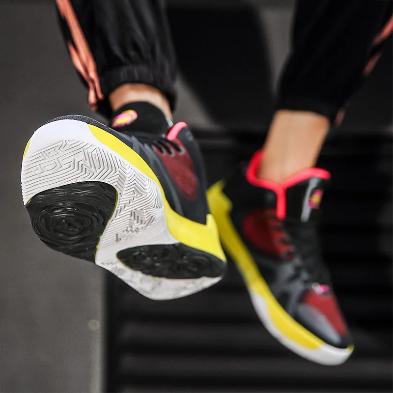 Nieuwe Ontwerp Basketbal Schoenen Mannen Air Sport Schoenen Hoge Tops Mens Basketball Sneakers Atletiek Mand Schoenen Zwarte