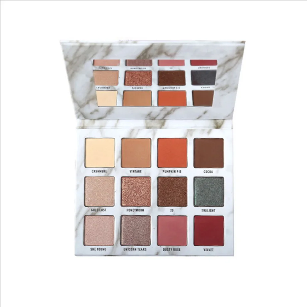 Lameila 35-color перламутровые матовые тени для век оранжевого цвета цвет земли тени для век лоток смесь не легко удалить макияж TSLM1 - Цвет: 12COLOR