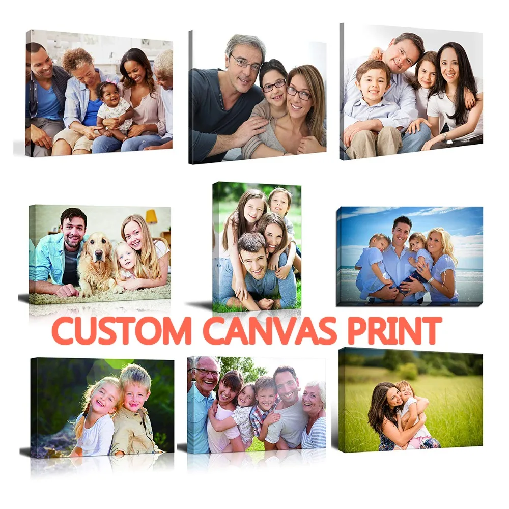 Пользовательские холст печать с вашими фотографиями персонализированные стены