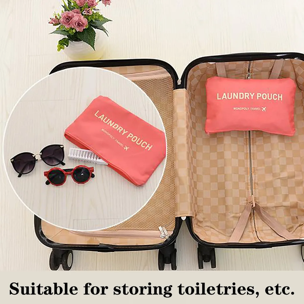 Дорожная сумка для хранения 6 шт. в комплекте женская макияжа чемодан органайзер