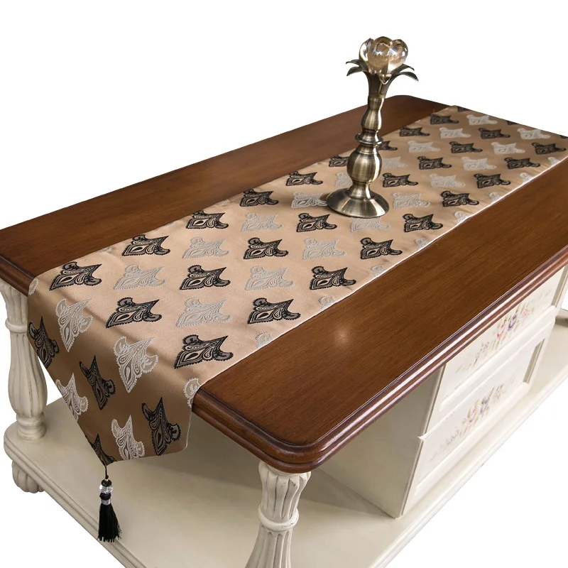 Большая скидка современные скатерти с вышивкой и кисточками украшение цветочным