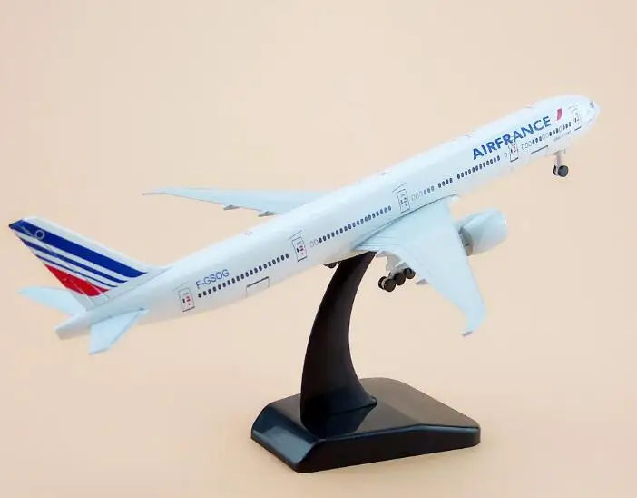 45 см Смола воздуха Франция авиалиний B777 металлическая модель самолета Модель Boeing