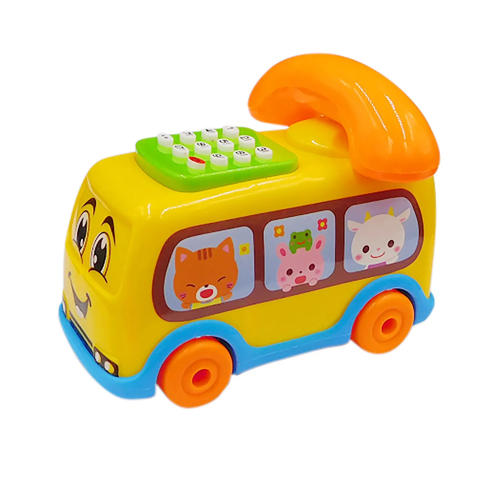 

2021 Детские игрушки Музыкальный мультяшный автобус телефон развивающая детская игрушка подарок для детей Раннее Обучение упражнения детск...