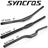 syncros custom matte full carbon fiber mountainbmx bike handlebar flatrise9 degree carbon mtb bicycle parts