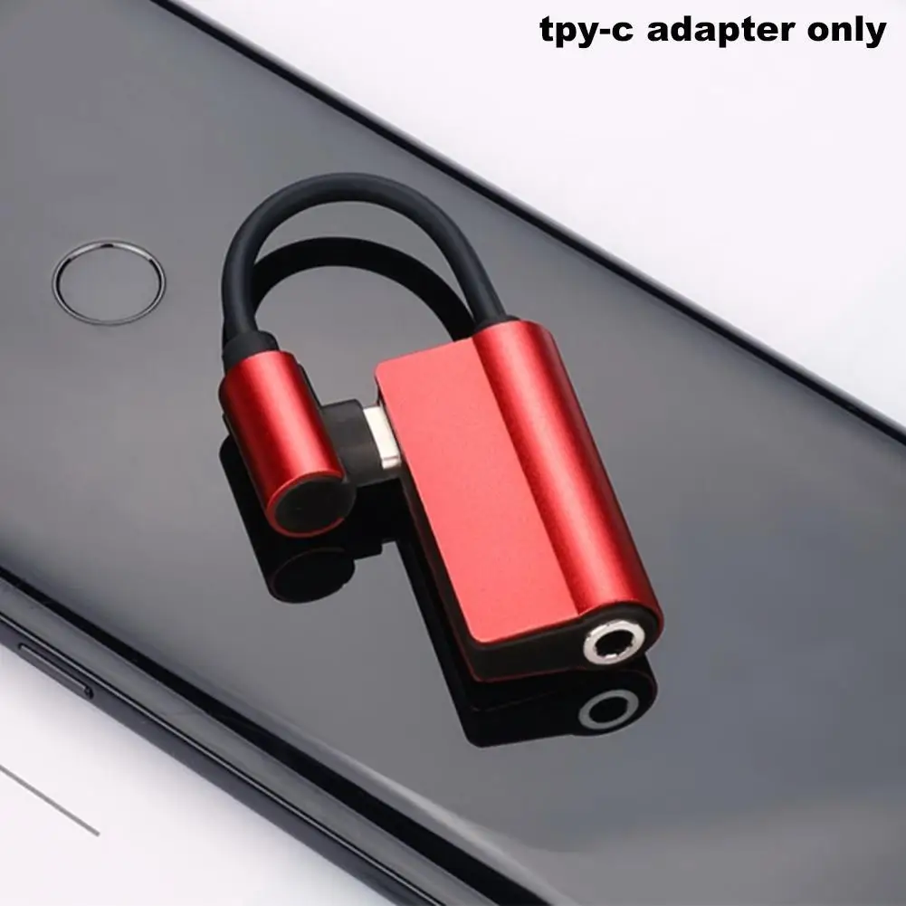 

Type-C OTG Adapter Cable For Charging And Listening Adapter Converter Cable Phone Two-in-one USB Mobile Converter Songs Aud G4Q9