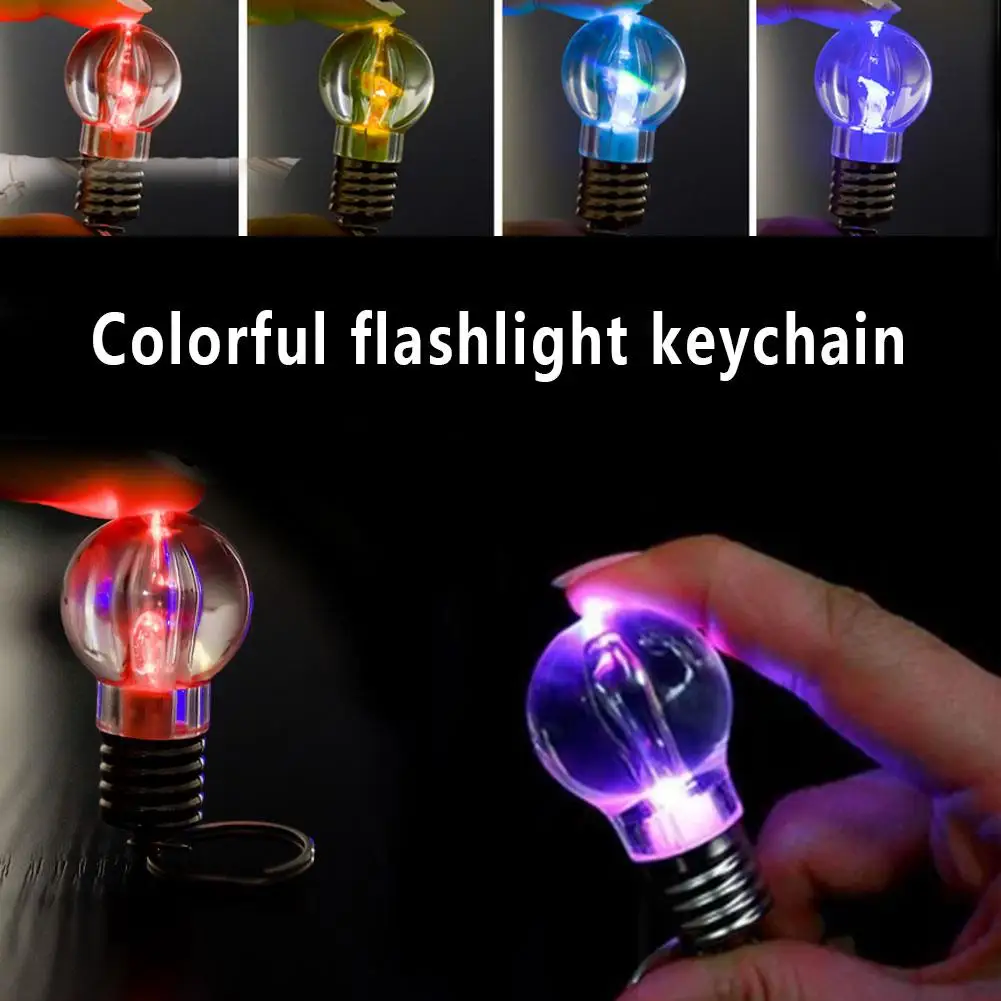 

Key Chain Key Ring Light Bulb 3*6cm LED Portable Novelty Creative Bright Party Supply Ornament Decoration Lighting Fixture