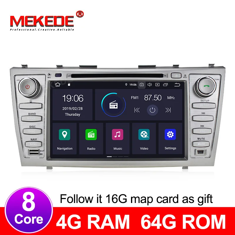 8 ядерный автомобильный Радио Android 9 0 Автомобильный мультимедийный видео плеер gps