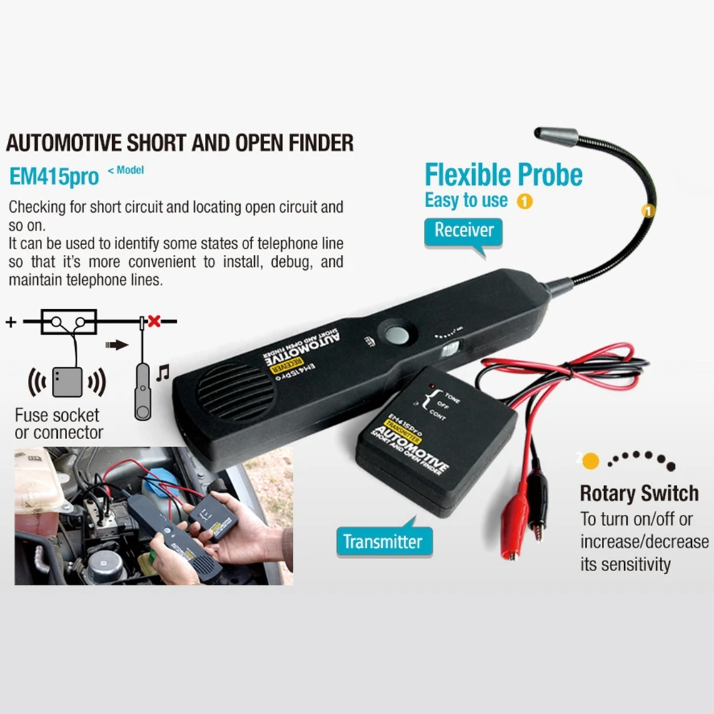 

Car Circuit Scanner Digital Diagnostic Tool Automotive Short And Open Finder Cable Tracker Wire Tester For Boat SUV Truck