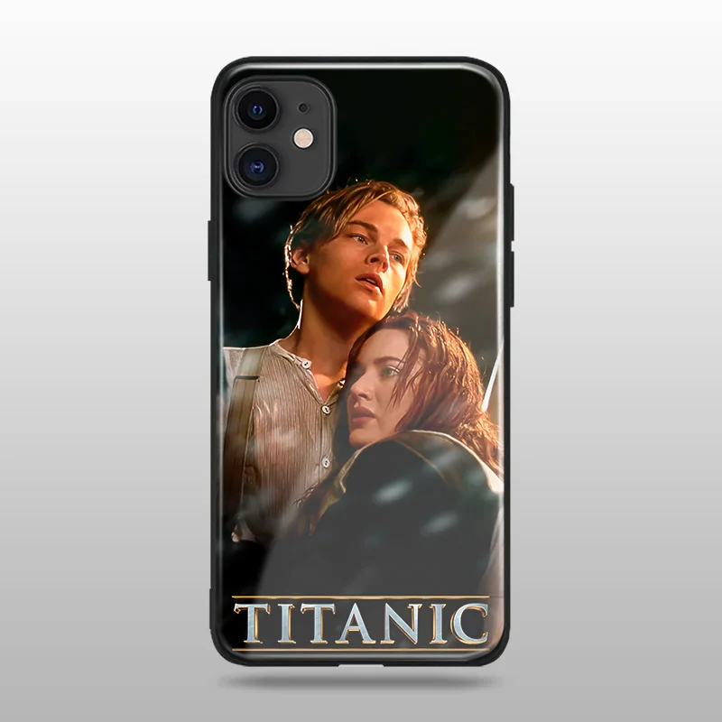 Постер titanic Leonardo Kate мягкое Силиконовое закаленное стекло для iPhone SE 6 6s 7 8 Plus X XR XS 11