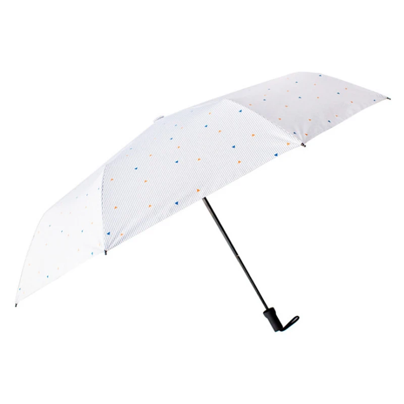 Зонт от дождя женский складной простой прозрачный легкий зонтик в полоску