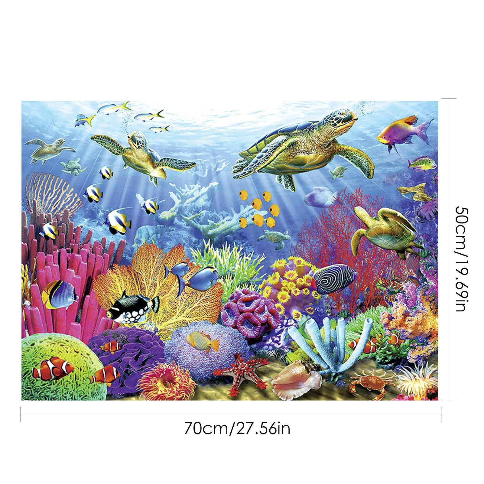 

1000pcs Animal Ocean World Jigsaw Puzzle Game Kids Parent-child Educational Puzzle Wall Hanging Artwork Decoration Gift Adults