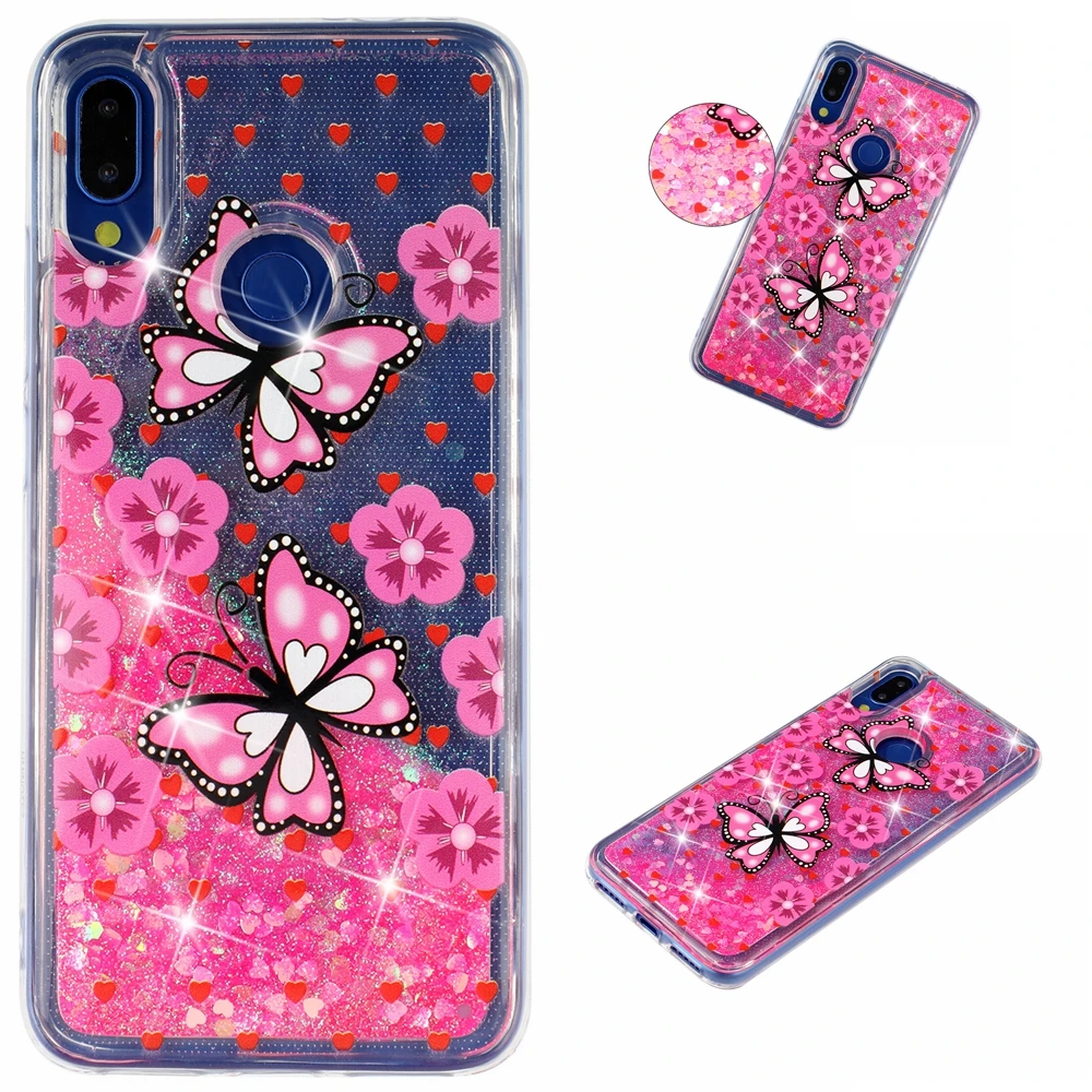 Полный Чехол для Xiaomi Redmi Note 7 Блестящий жидкий зыбучий песок чехол телефона Xaomi Xiomi