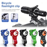 360 degree rotation adjustable bike front lamp bracket flashlight holder bicycle handlebar quick release light mount clamp clip