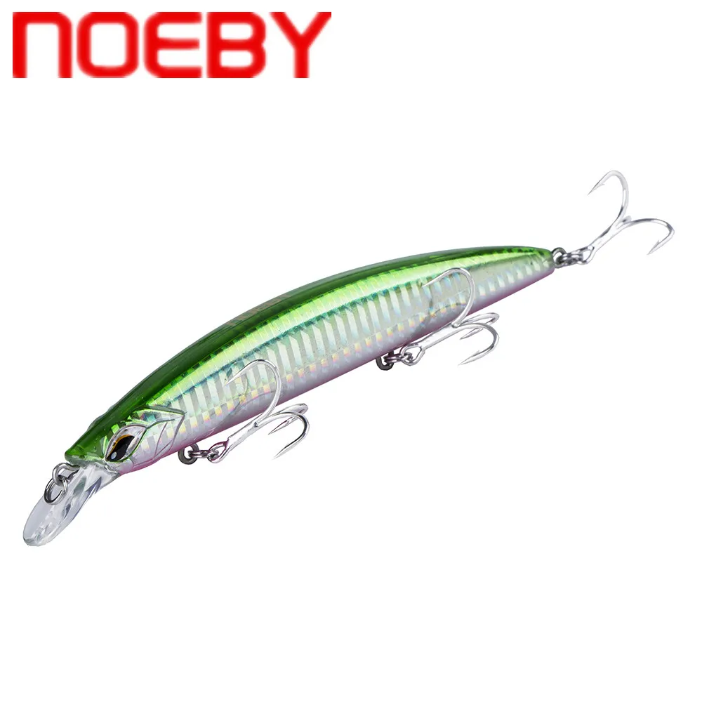 Приманки-гольяны NOEBY Jerkbait 130 мм 23 г Плавающие жесткие приманки 0-1 м 3D глаза