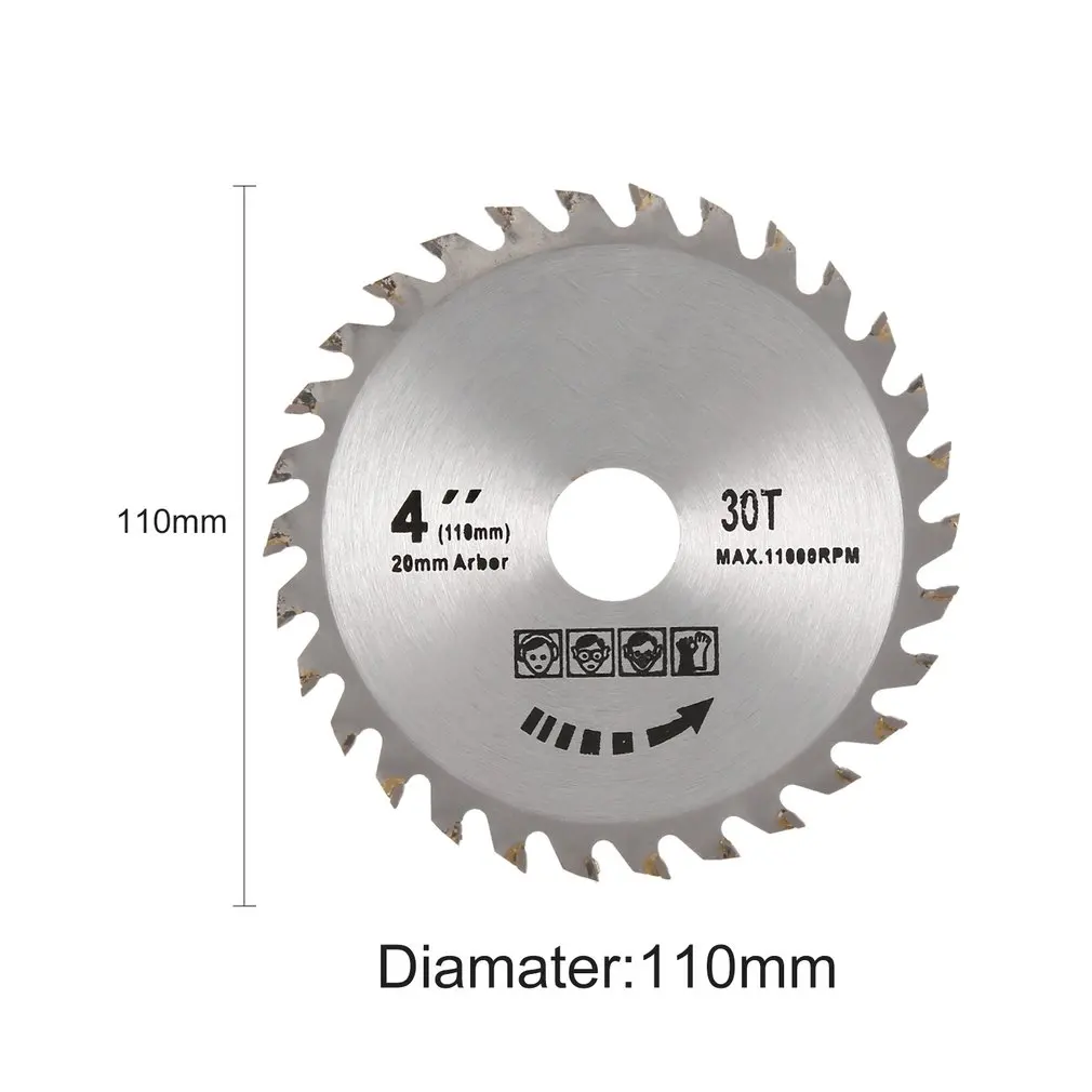 

Pratical 4Inches High Speed Cutting 30Teeth High Hardness Woodworking Circular Saw Blades Diamond Cutting Blades