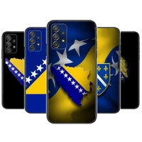 bosnia flag phone case hull for samsung galaxy a70 a50 a51 a71 a52 a40 a30 a31 a90 a20e 5g a20s black shell art cell cove