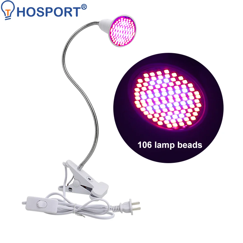 

Cilp-on LED Plants Grow Light Flower Growing Lamp Holder Clips for Indoor Room Seeding Hydroponic Greenhouse