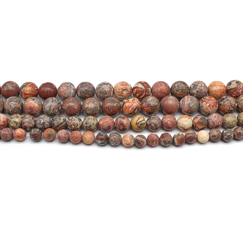 Круглые бусины из натуральной Красной леопардовой яшмы 4/6/8/10/12 мм | Украшения и