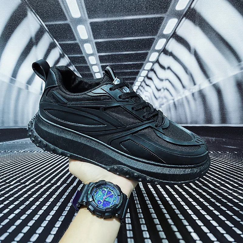 Кроссовки мужские без шнуровки дышащие сетчатые сникерсы плоская подошва модная