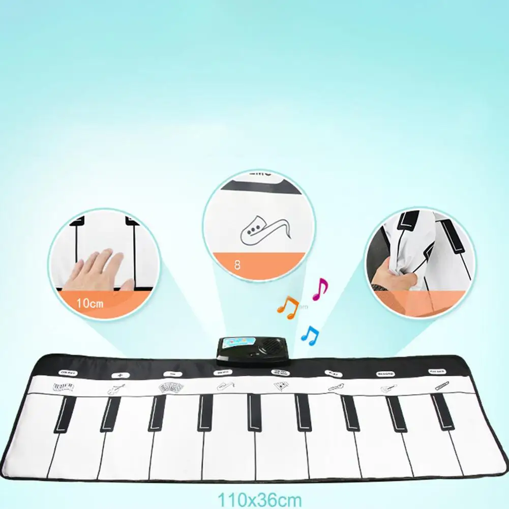 Kidlove многофункциональная фортепианная подстилка для танцев музыкальный ковер сенсорная игра обучающая игрушка